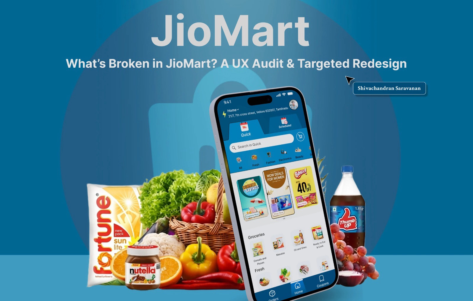JioMart UX audit and targeted redesign case study cover